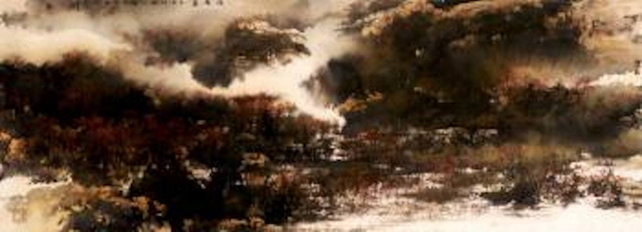 Autumn shore by He Baili