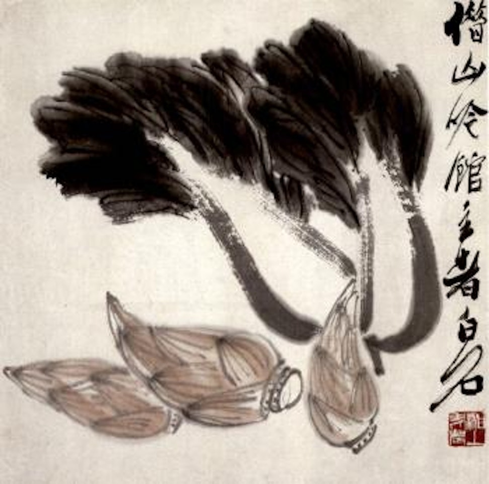 Cabbage and bamboo shoot by Qi Baishi