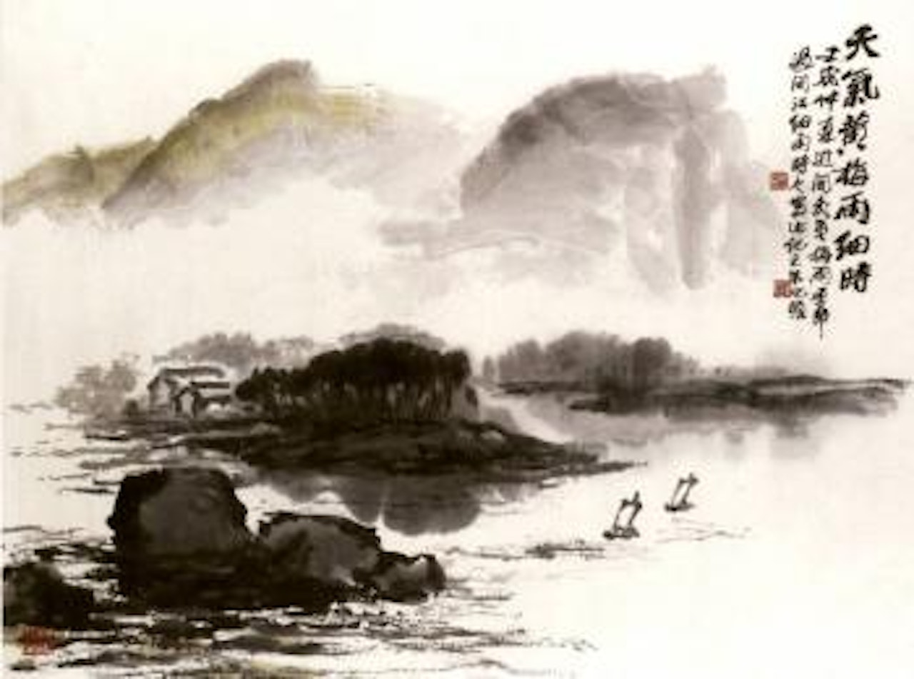 Spring rain by Zhu Qizhan