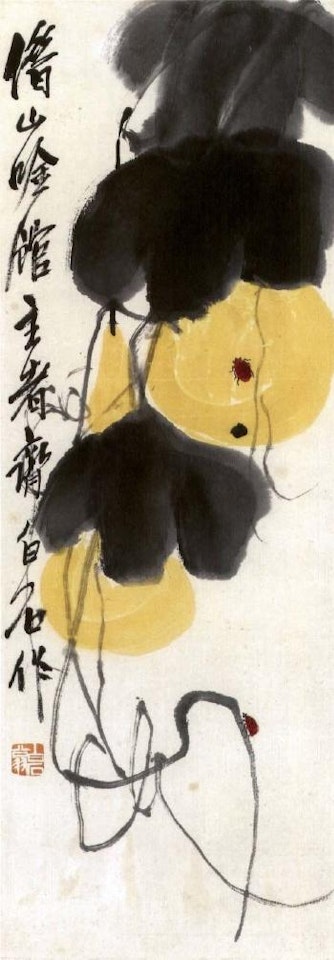 Flower and insects. Leaves and insects by Qi Baishi