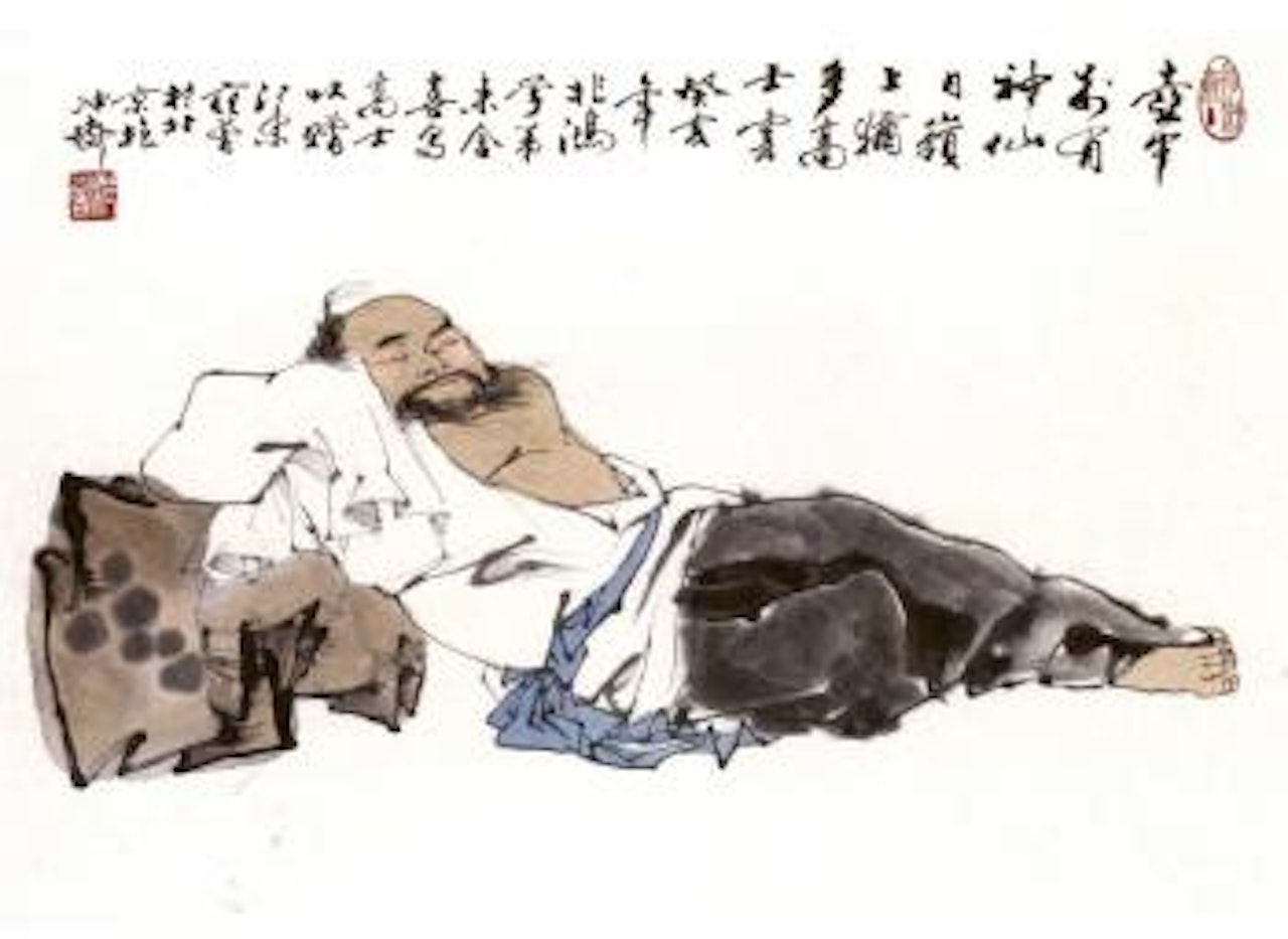 Sleeping scholar by Fan Zeng
