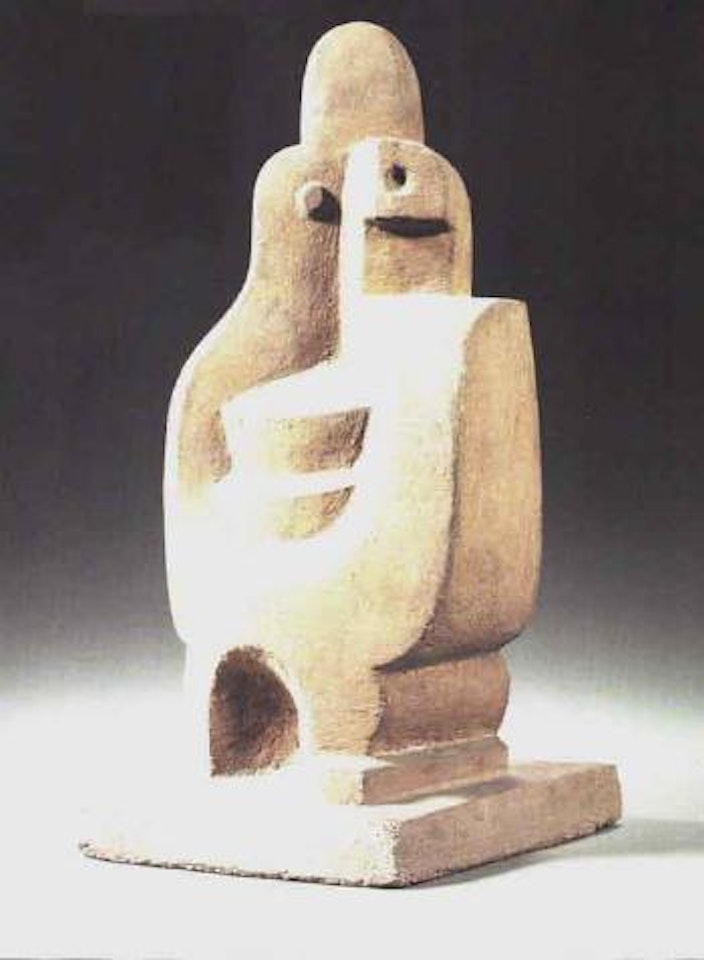 Seated pierrot by Jacques Lipchitz