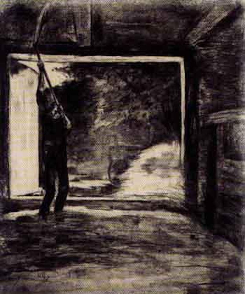 Der Drescher - The thresher by Lesser Ury