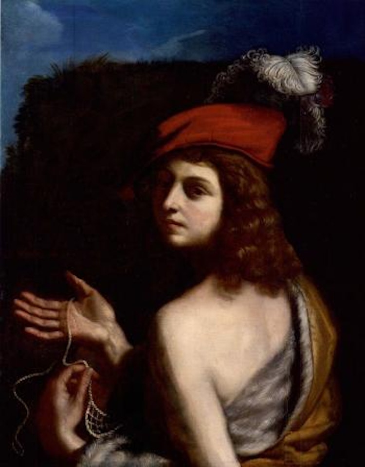 David holding a sling by Guercino