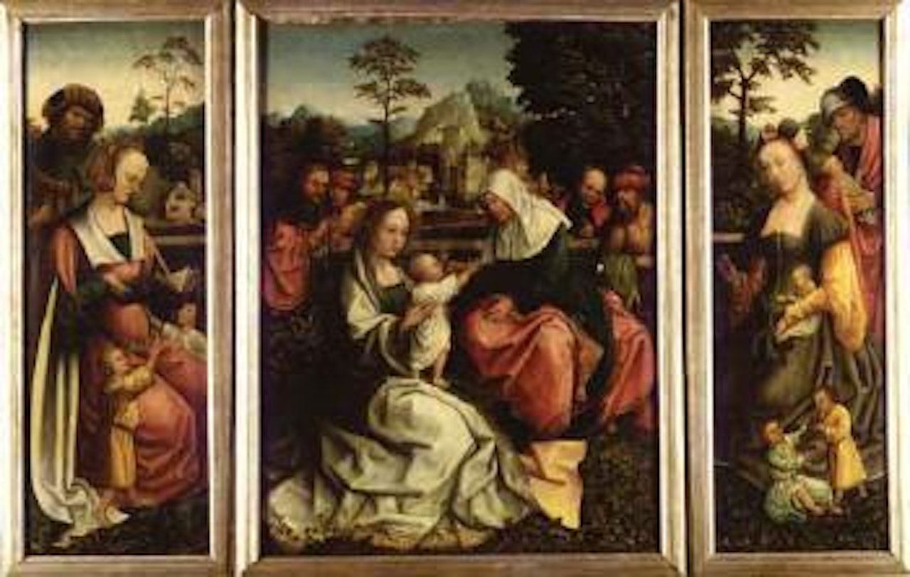 The Holy Kinship by Master of Frankfurt