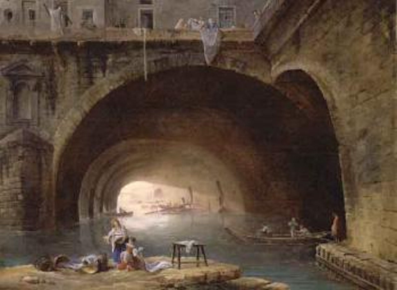 Paris, la Bievre by Hubert Robert
