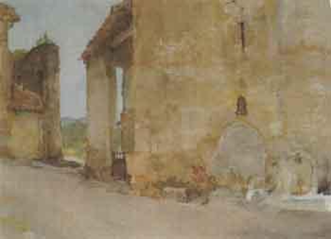 Well in the church wall, Salazac by William Russell Flint