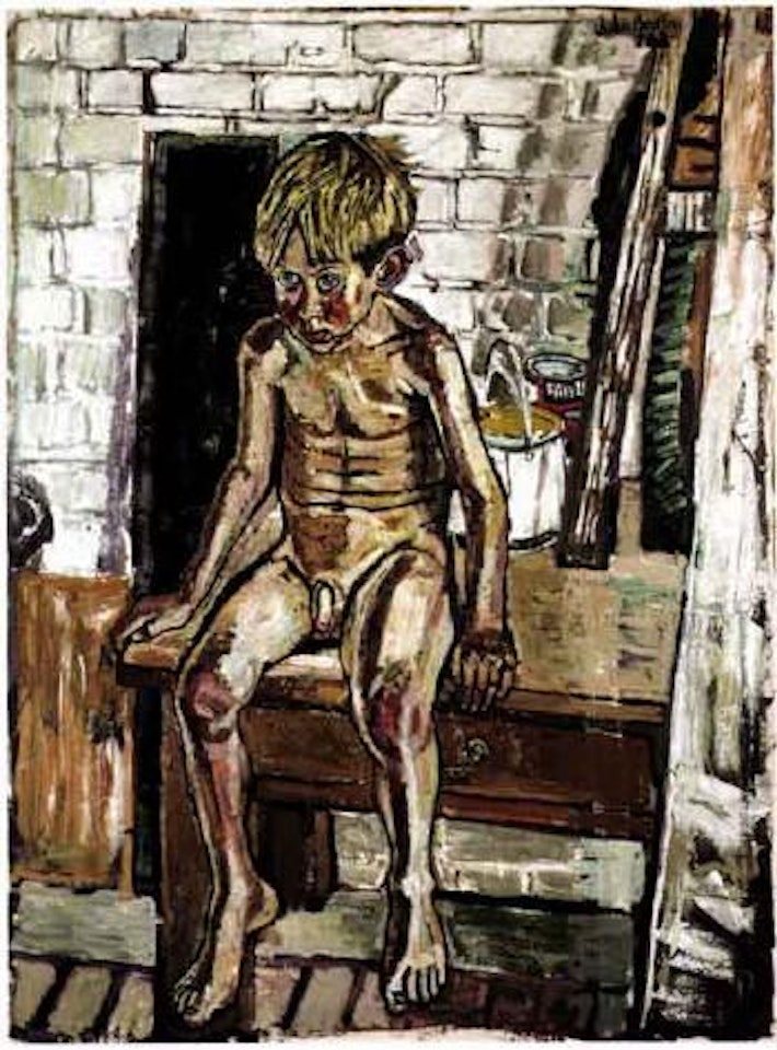 Portrait of the artist's son David by John Bratby