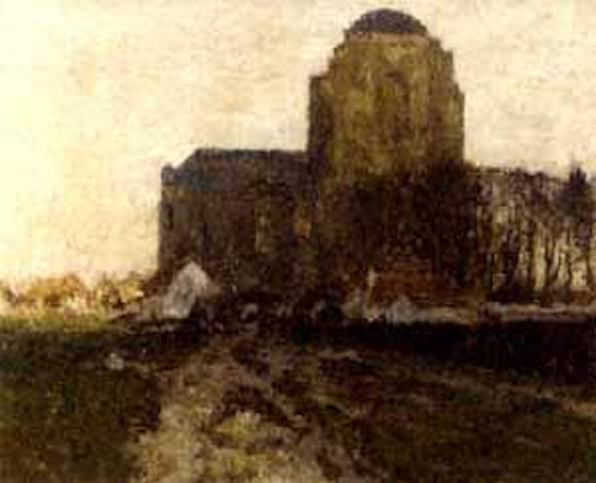 View of a church by Max Clarenbach