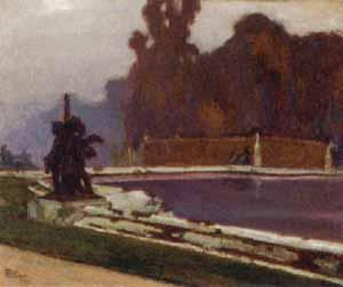 Le bassin en automme by Jean Gabriel Domergue