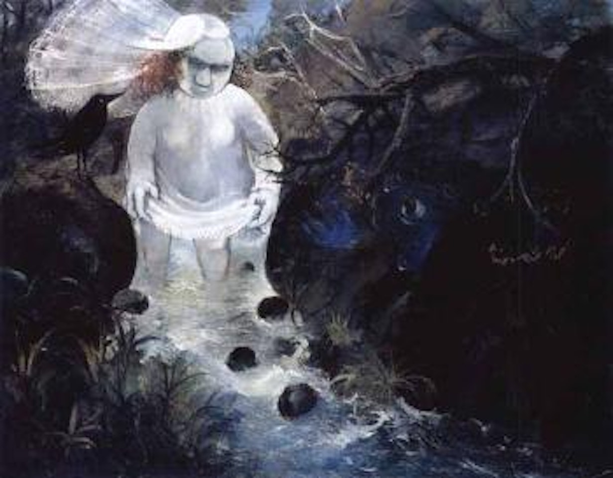 Bride walking in a creek I by Arthur Merric Bloomfield Boyd
