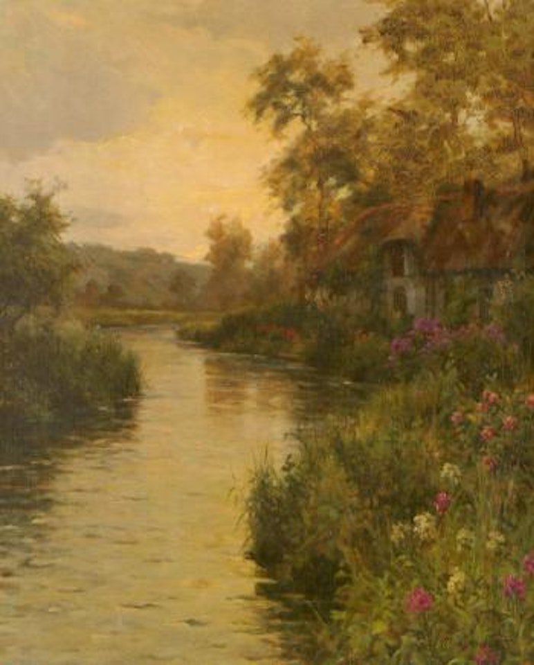 Eiver at sunset, Normandy by Louis Aston Knight