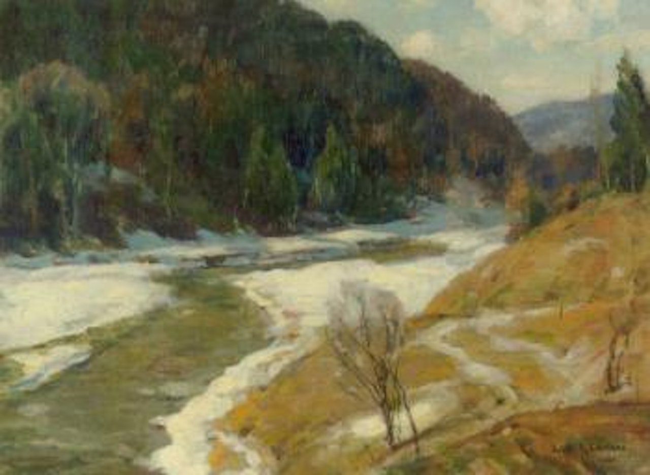 Landscape with brook by John Fabian Carlson