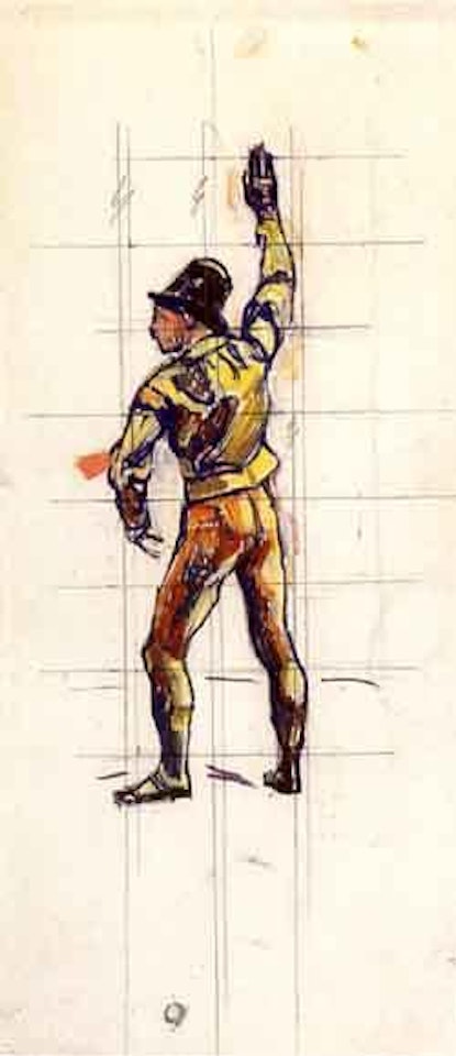 Taking an oath by Ferdinand Hodler