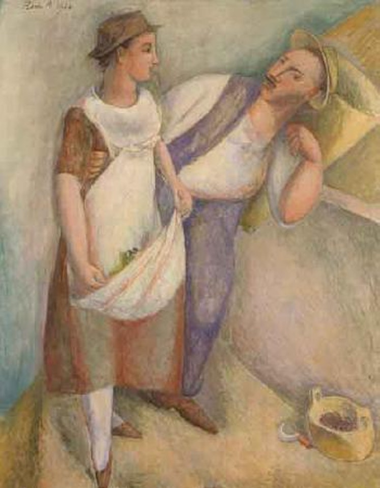 Couple de vendangeurs by Rene Auberjonois