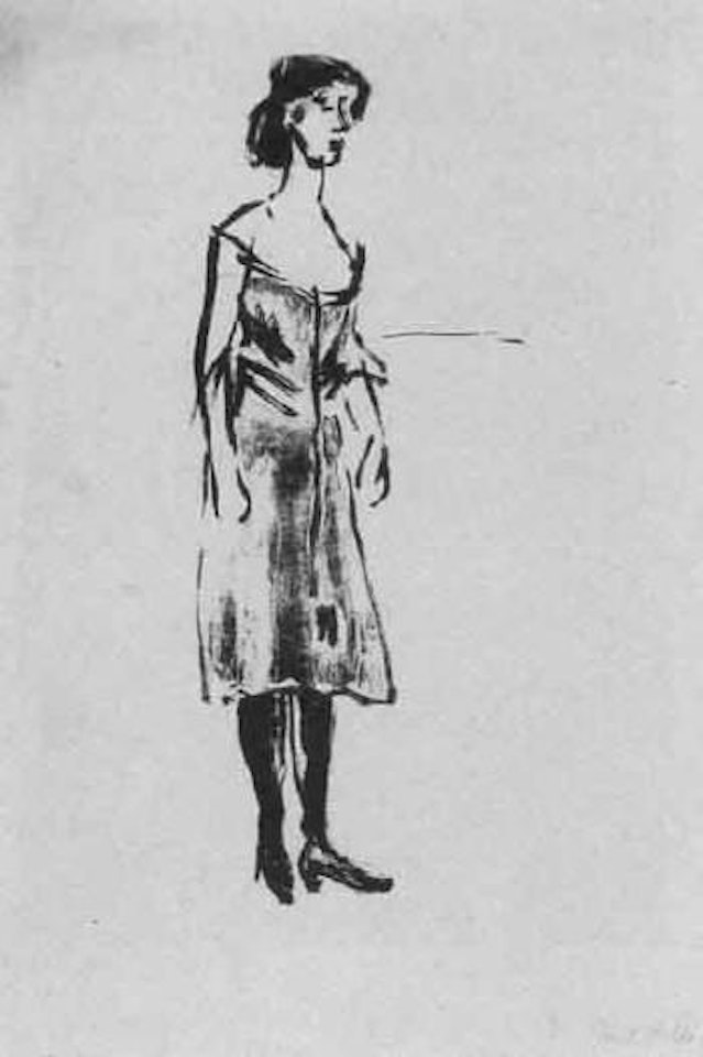 Tingel tangel singer by Emil Nolde
