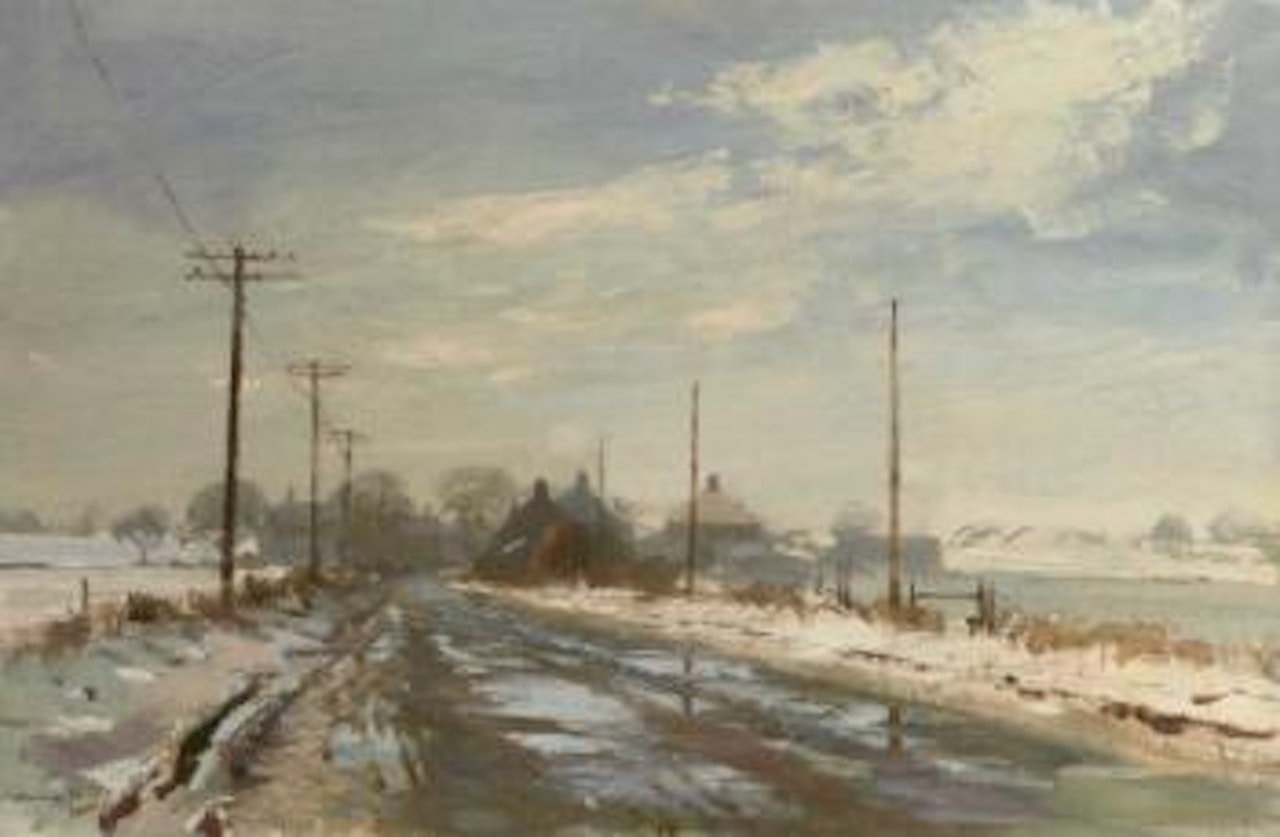 Winter landscape, Ludham by Edward Seago