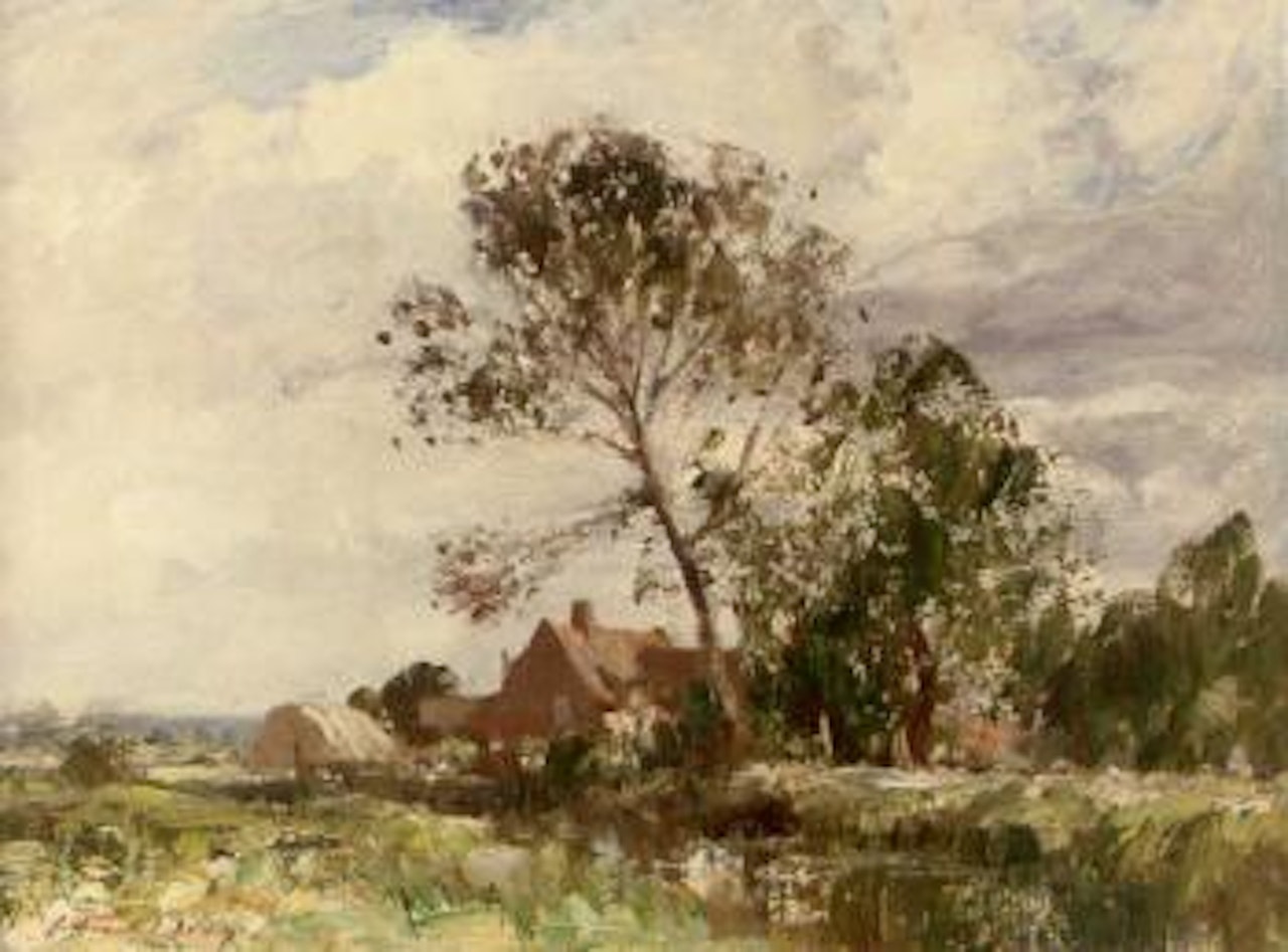 Marsh farm by Edward Seago