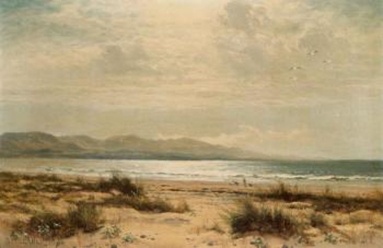 On the sands by Benjamin Williams Leader