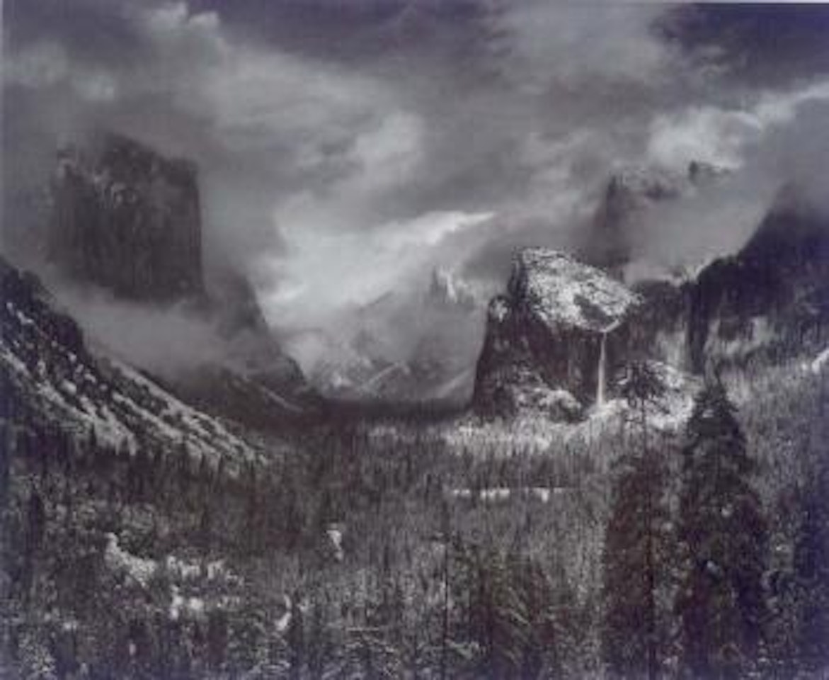 Clearing winter storm, Yosemite National Park by Ansel Adams