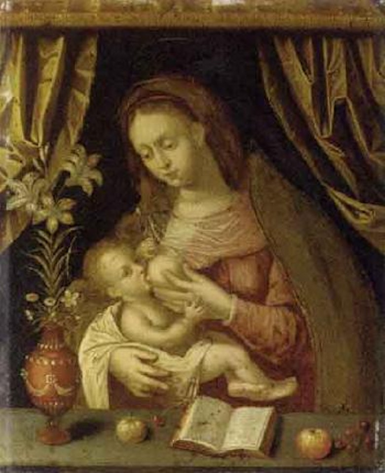 Virgin and child by Hendrick de Clerck