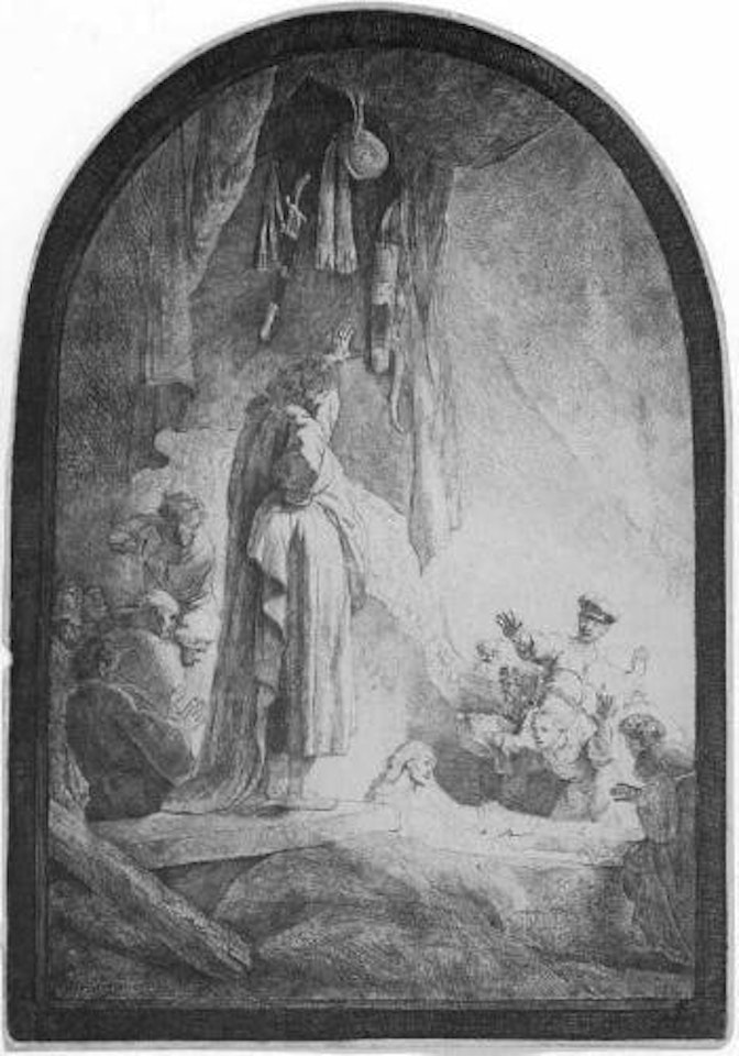 Raising of Lazarus by Attributed to Rembrandt Harmensz van Rijn