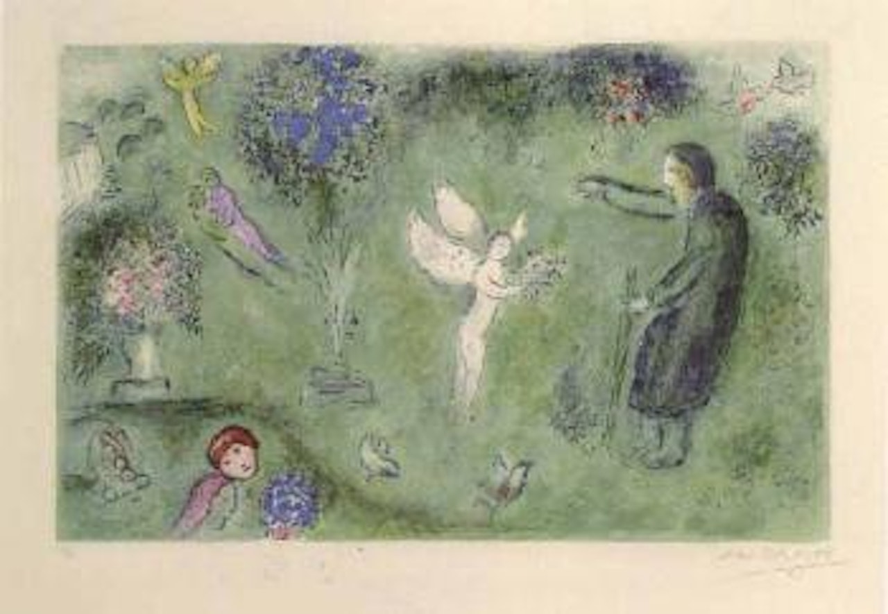 Le verger de philetas by Marc Chagall
