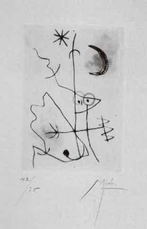 Le grillon by Joan Miró