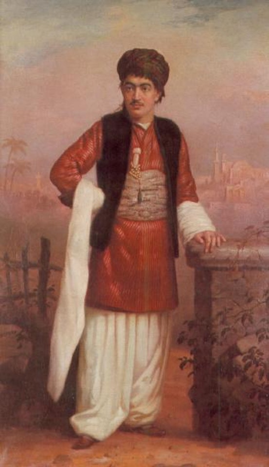 Portrait of an Ottoman gentleman by Gustav Bauernfeind
