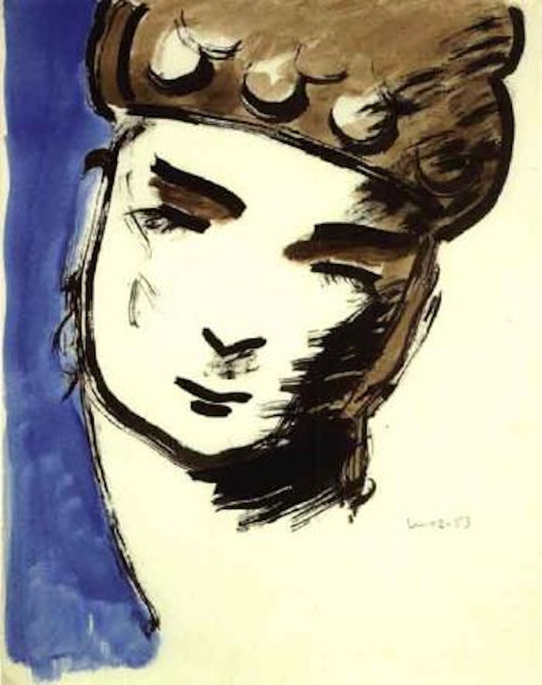 Portrait of woman by Man Ray