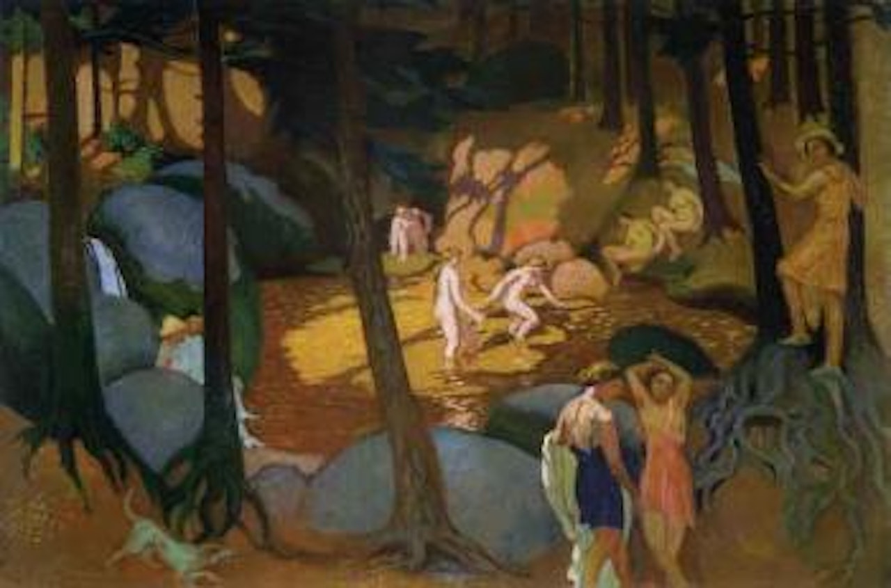 Baigneuses a la mare aux sangliers by Maurice Denis