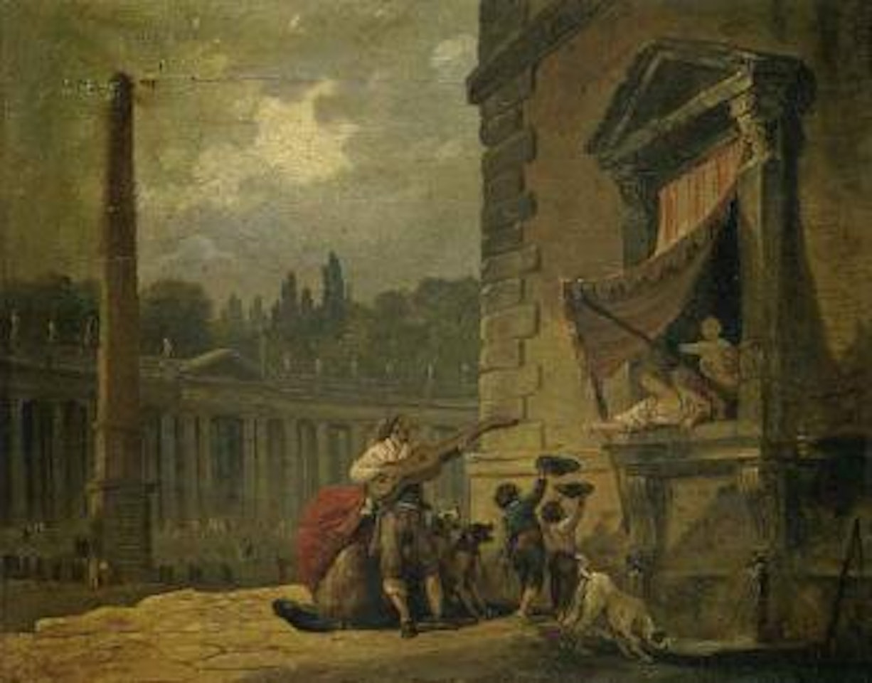Une serenade by Hubert Robert