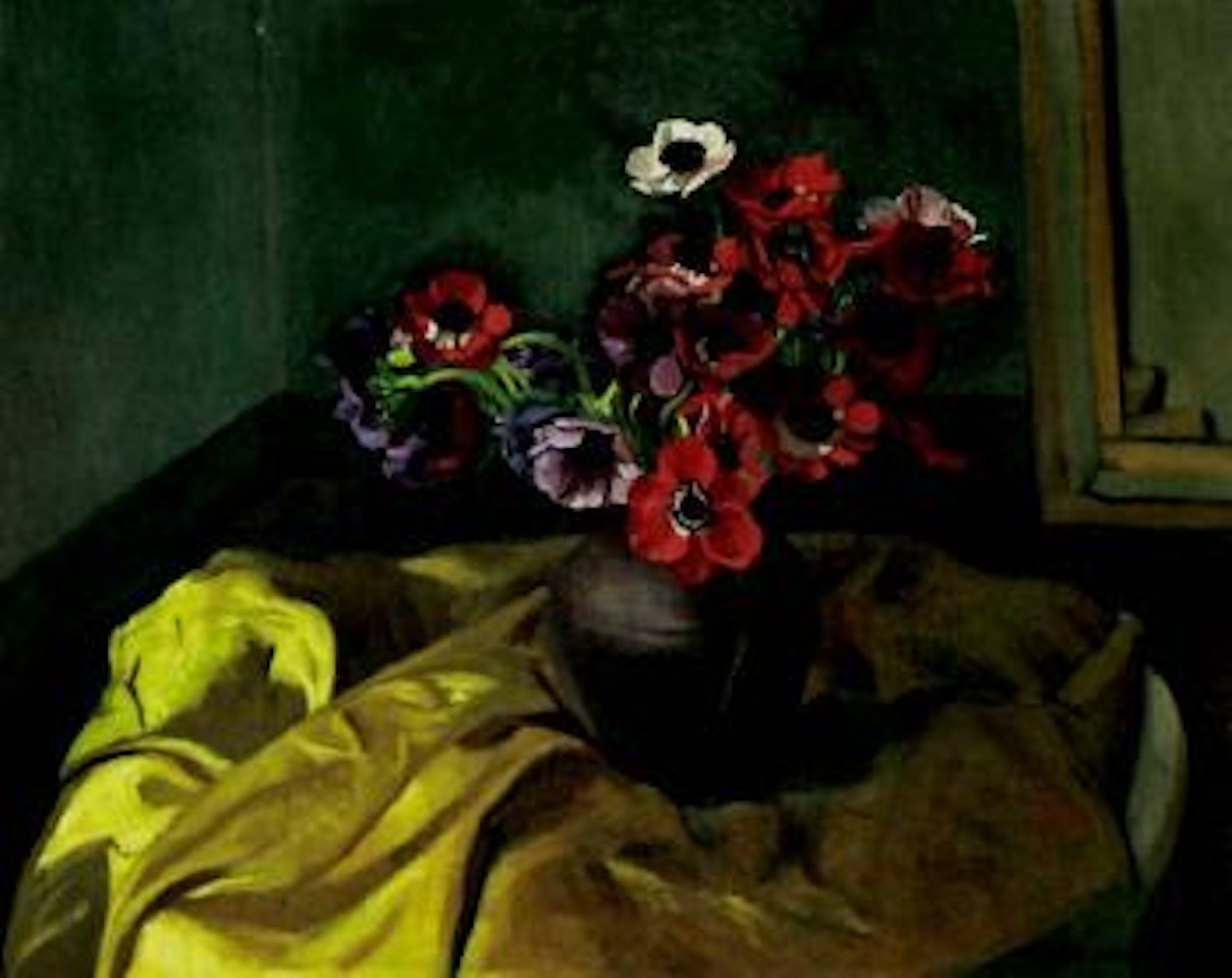 Anemones rouges et violettes by Félix Vallotton