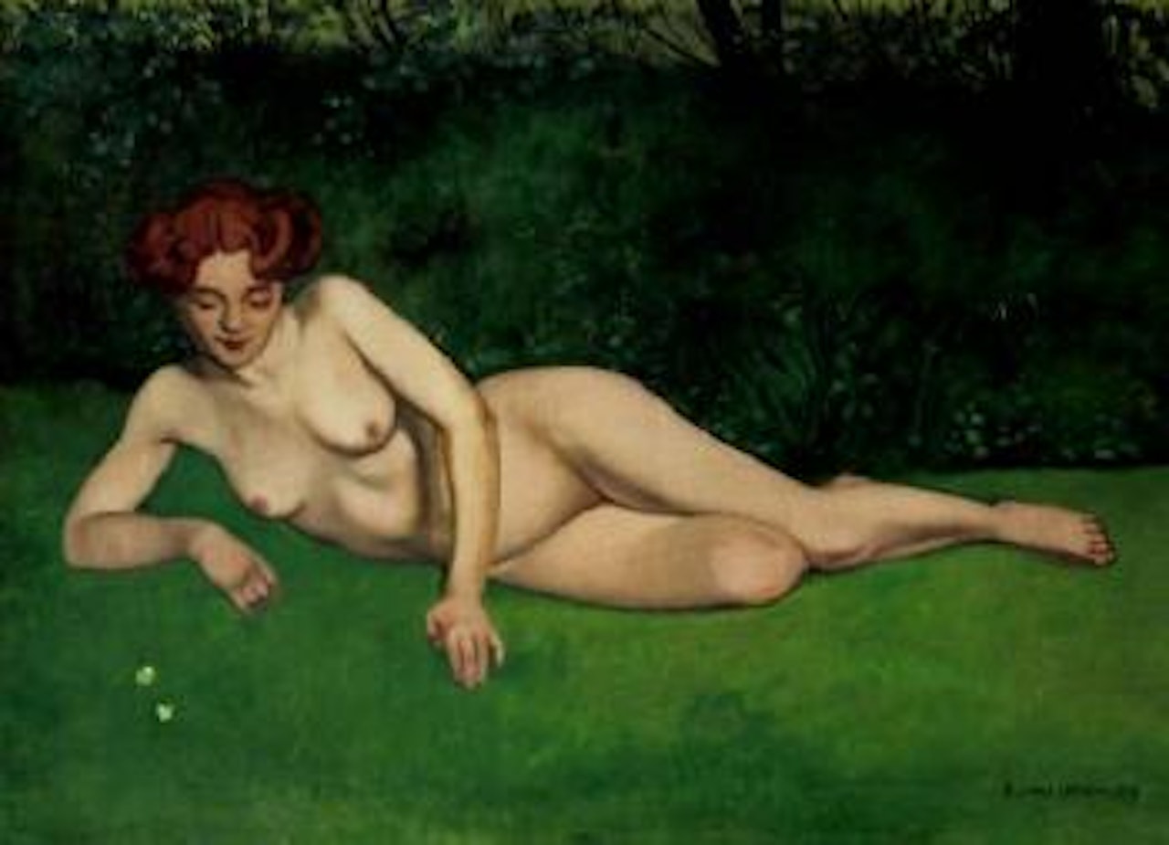 Nu aux papillons by Félix Vallotton