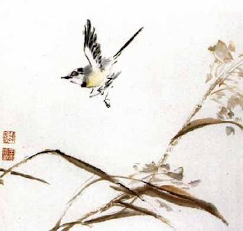 Landscape, flowers and birds by Wang Xuetao