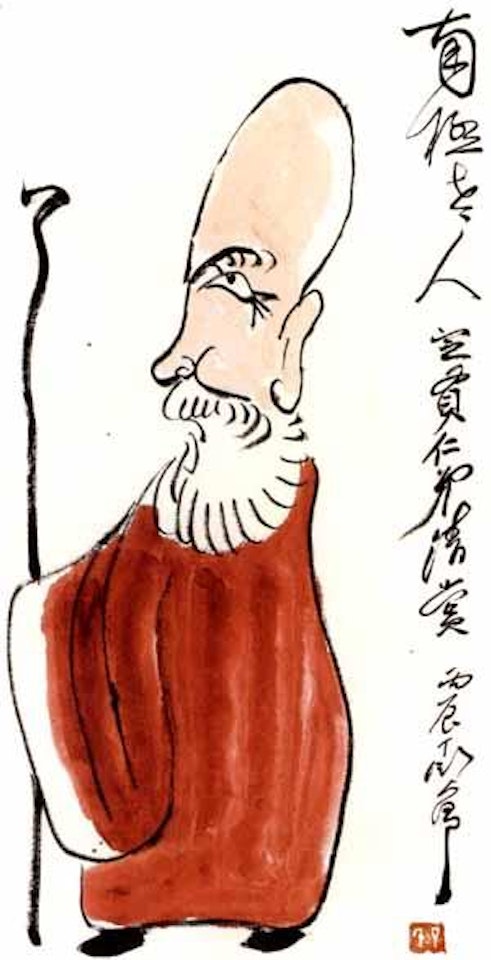 God of longevity by Ding Yanyong