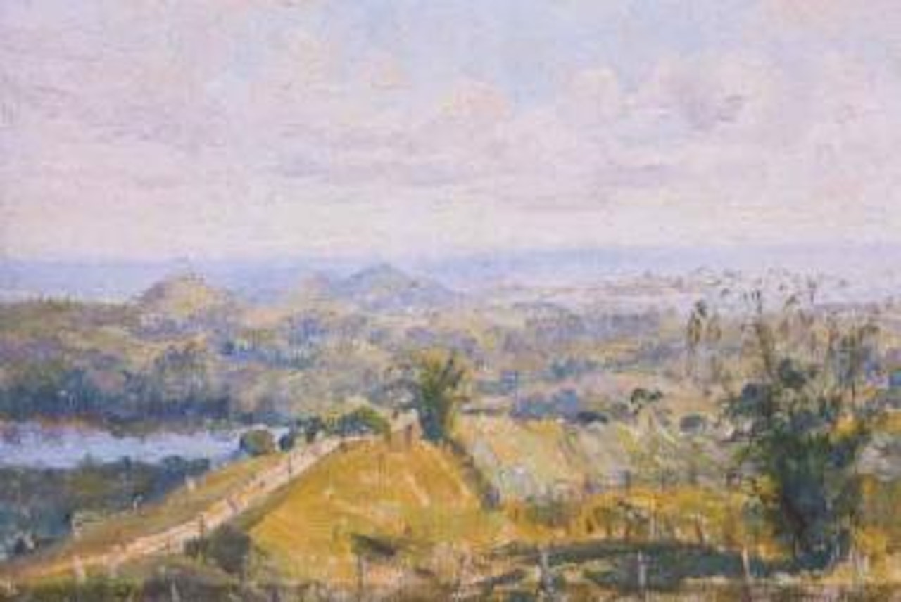 Landscape near New South Wales and Queensland border by Ethel Carrick Fox
