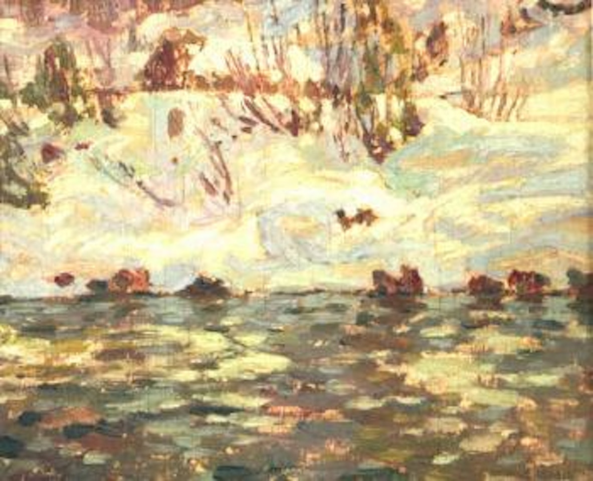 Snow covered shoreline by Alexander Young Jackson