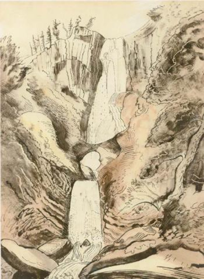 Pistyll Rhaidr by John Piper