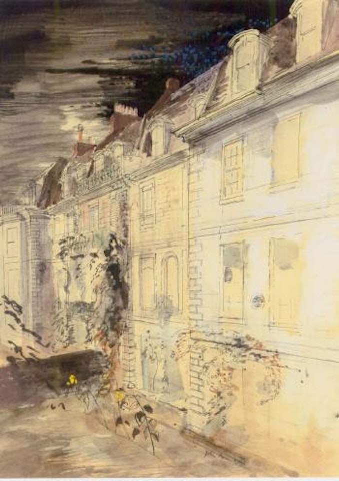 Whistler's house at night by John Piper