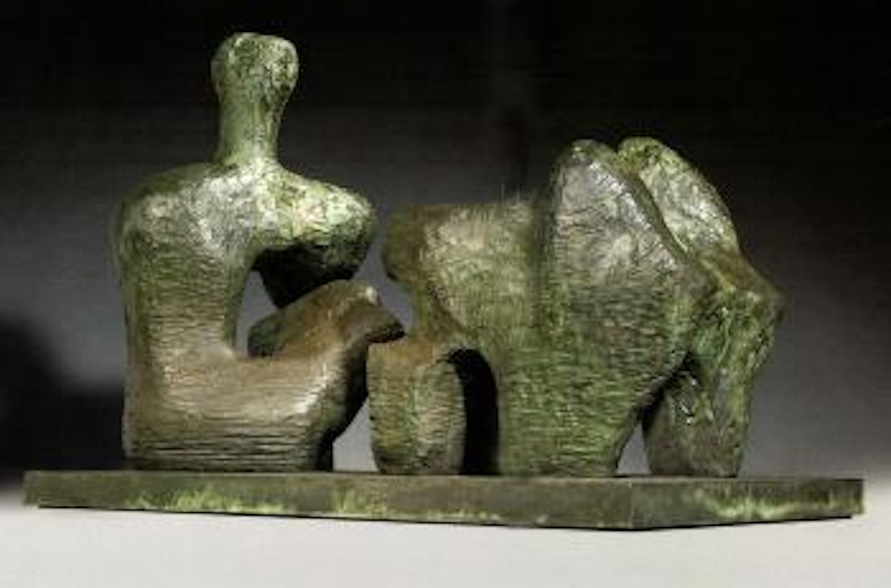 Two piece reclining figure, number 4 by Henry Moore