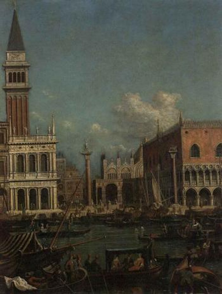 The Molo, Venice, with the Doge's Palace and the Piazzetta by Canaletto