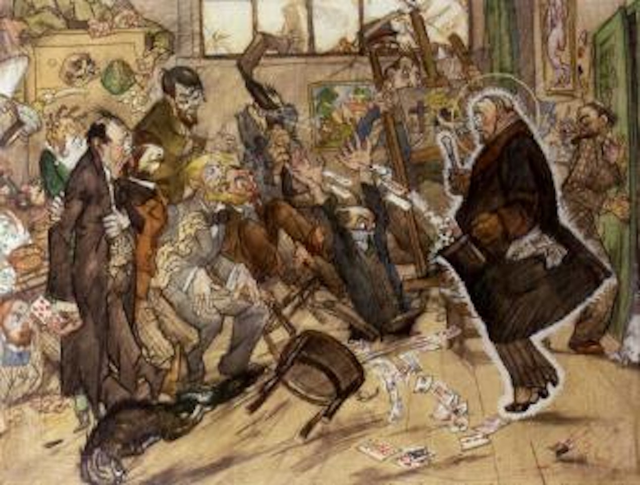 De eerste kooper na den oorlog - The first bargain after the war by Leo Gestel