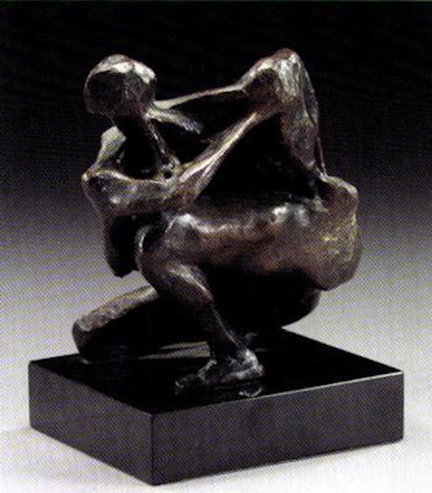 Kneeling maze figure by Michael Ayrton