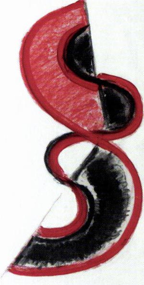 Red, black and white by Terry Frost