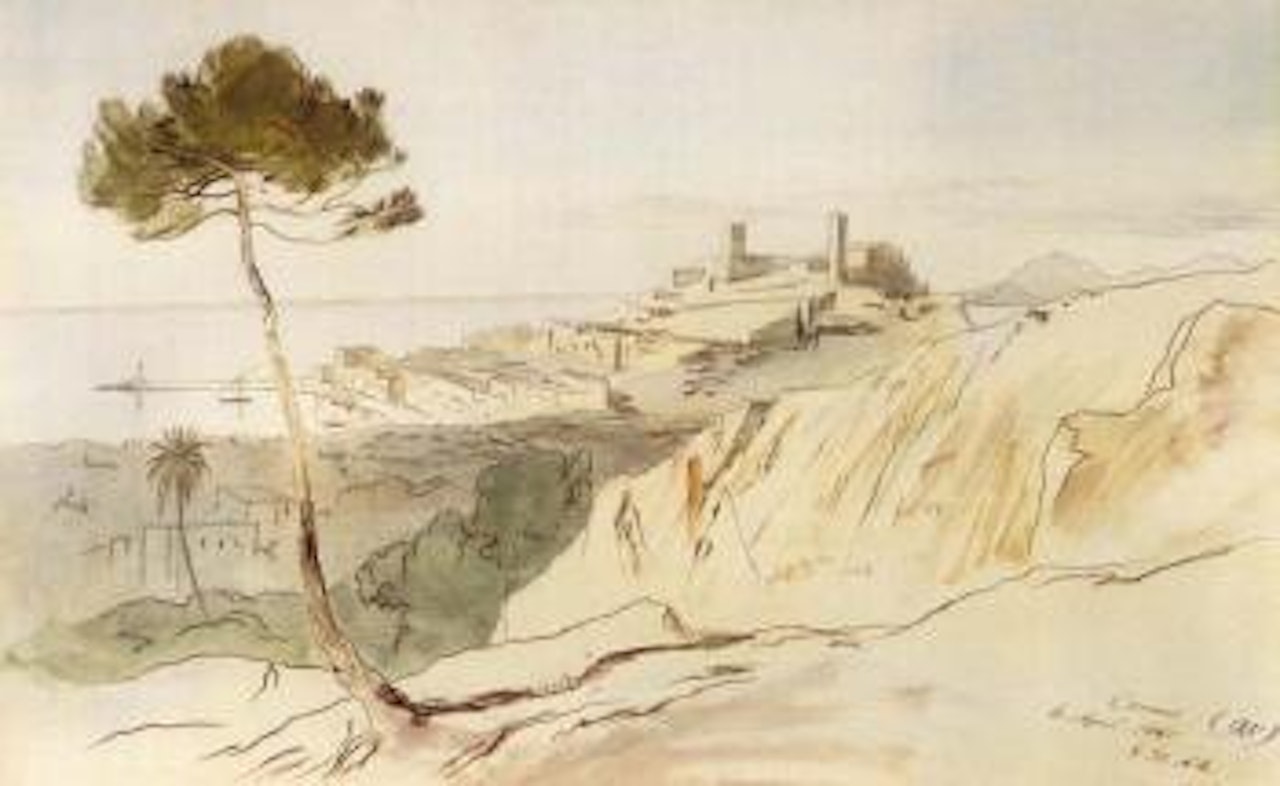 Cannes, France by Edward Lear