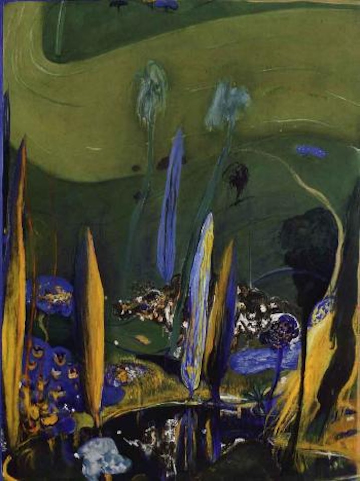 Pounds and poplars by Brett Whiteley
