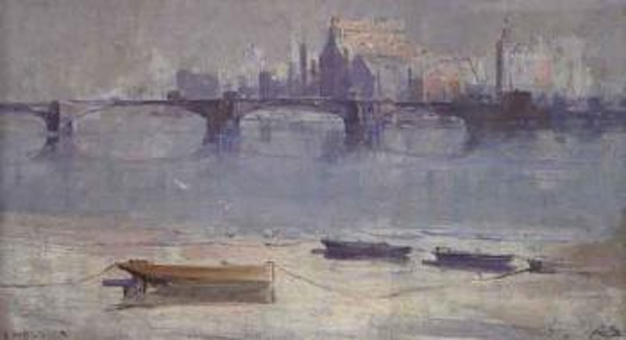 Low tide, Chelsea by Arthur Ernest Streeton