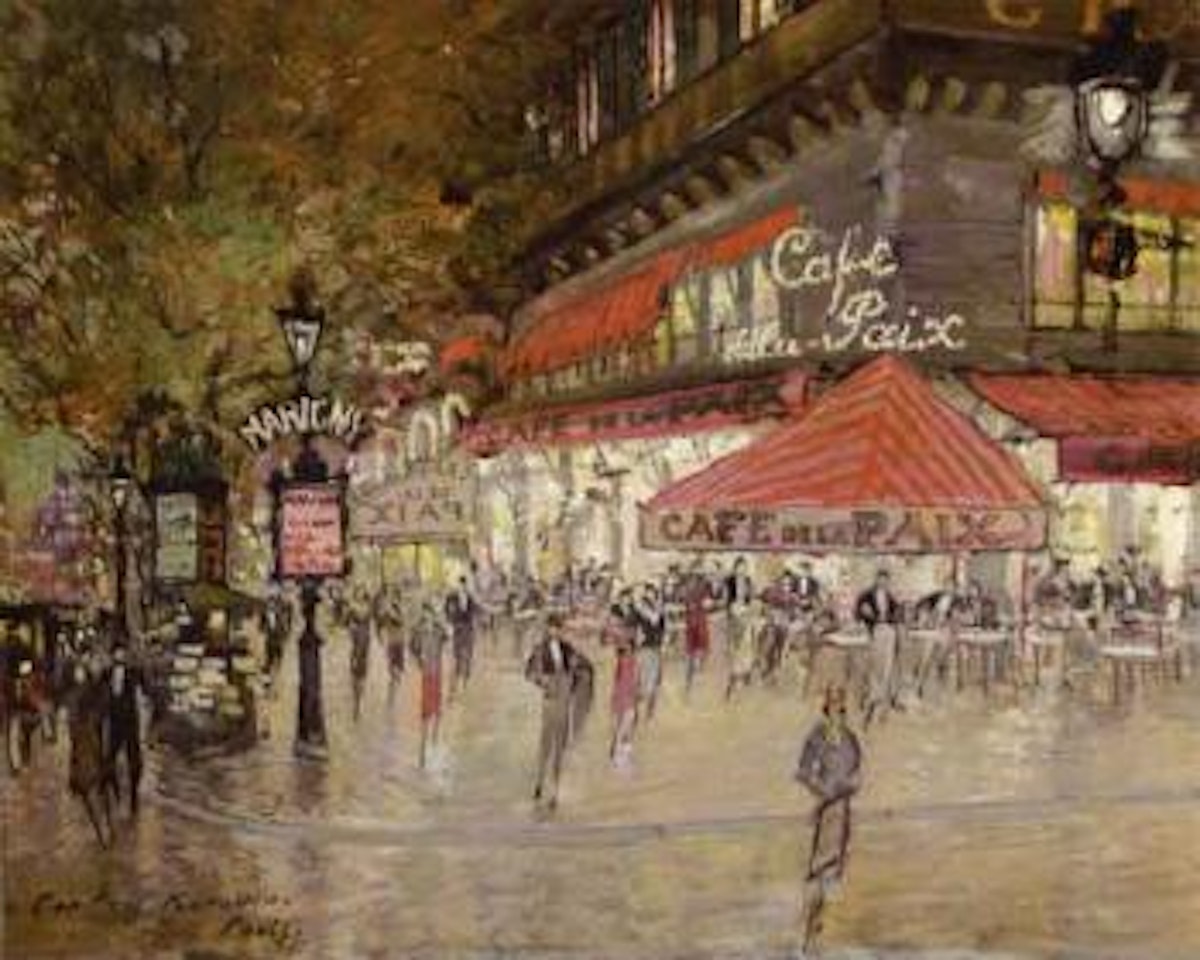 Place de l'Opera, Paris by Konstantin Alekseevich Korovin