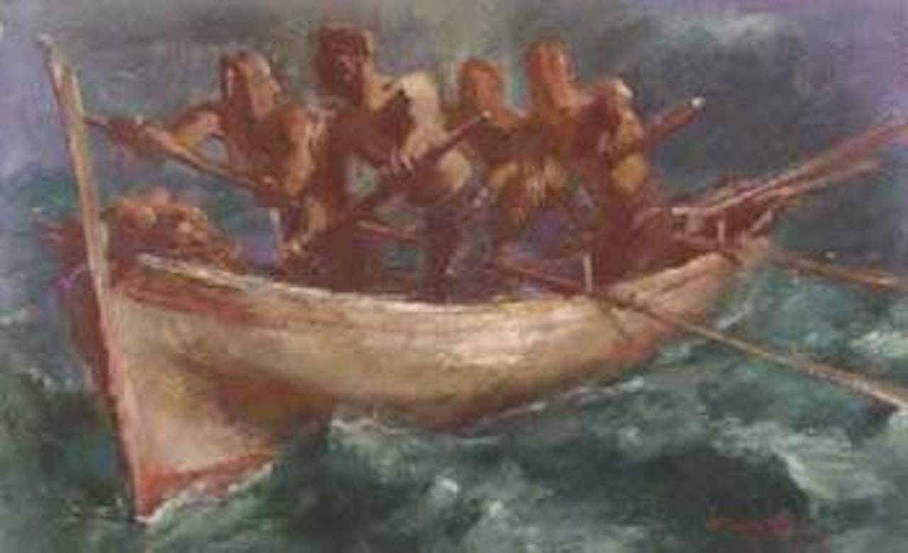 Fishermen of Capri by Alexander Evgenievich Yakovlev